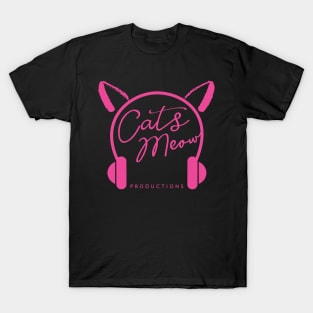 Cats Meow Productions Pink Solid T-Shirt